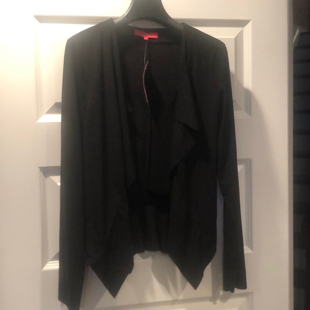 Micro suede black jacket. New with tags!